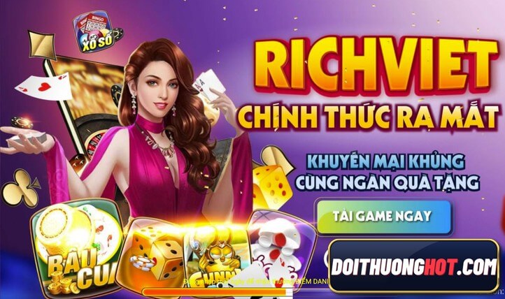 RichViet là cổng game bài đầy tiềm năng giải trí cho anh em. Cùng kênh Đổi Thưởng Hot đánh giá nhà cái RichViet đổi thưởng, và link tải RichViet apk mới nhất.