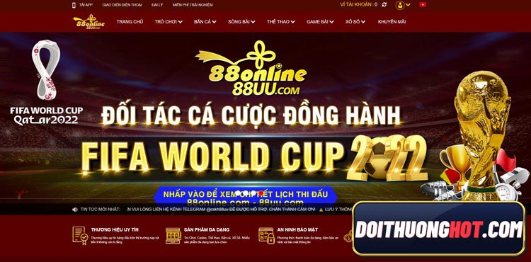 88 Online Casino là nhà cái bóng đá rất thịnh hành hiện nay. Vậy game 88 online có gì? Link tải 88online mới nhất ở đâu? Hãy tìm hiểu cùng kênh Đổi Thưởng Hot!